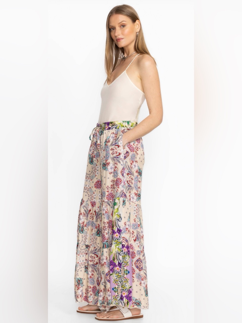 Johnny Was Printed Palazzo Pant - Picture 3 of 11
